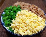 簡単 我が家の三色丼作り方6写真
