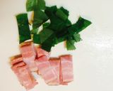 モロヘイヤとベーコンのふんわり卵スープ作り方2写真