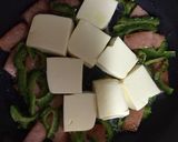 簡単スパムとゴーヤとろとろ☆茶碗蒸し風作り方4写真
