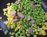 ウィンナーと枝豆とコーンのバター醤油炒め作り方3写真