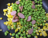 ウィンナーと枝豆とコーンのバター醤油炒め作り方3写真