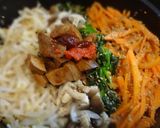 ストーブ鍋で石焼ビビンバ風~作り方9写真