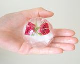 バラとフルーツのまんまる氷作り方4写真