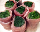 ほうれん草と生ハムのヘルシー巻き作り方3写真