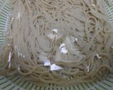 流水麺そばで冷やしキムチそば作り方8写真