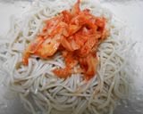 流水麺そばで冷やしキムチそば作り方11写真