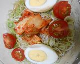 流水麺そばで冷やしキムチそば作り方13写真