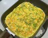 旦那様へのあと一品♪大葉入り卵焼き作り方3写真