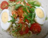 流水麺そばで冷やしキムチそば作り方14写真