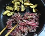 パクチーと牛肉のオイスターソース炒め作り方3写真