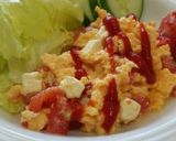トマトとろける♡チーズスクランブルエッグ作り方6写真