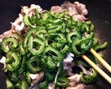 夏本番！ゴーヤと豚バラの味噌炒め☆作り方6写真