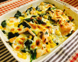 ☆鮭とほうれん草コーンのマヨチーズ焼き作り方5写真