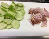 白瓜とベーコンの簡単炒め作り方1写真