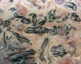 鮭とほうれん草のクリームパスタ作り方7写真