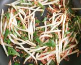 簡単、豆腐ステーキのモヤシと桜えび仕上げ作り方3写真