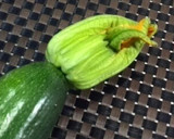 ズッキーニと花の天ぷら作り方1写真
