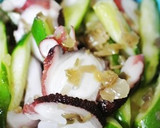 タコと胡瓜の搾菜和え作り方5写真