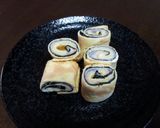 お弁当に！ハムチーズの卵ロール作り方7写真