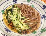 簡単キュウリとじゅんさいの酢の物作り方3写真