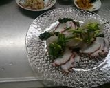 簡単さっぱり タコと白身魚の梅醤油作り方3写真