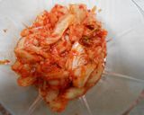 豚ばら肉と白菜キムチの炒め丼作り方5写真
