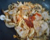 豚ばら肉と白菜キムチの炒め丼作り方10写真