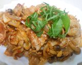 豚ばら肉と白菜キムチの炒め丼作り方13写真