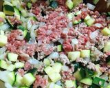 ズッキーニで肉みそパスタ作り方3写真