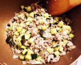 ズッキーニで肉みそパスタ作り方4写真