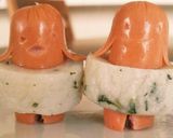 浮き輪つけたよ♪かわいいソーセー人★作り方3写真