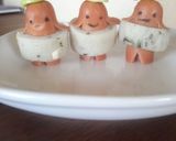 浮き輪つけたよ♪かわいいソーセー人★作り方4写真