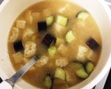 美味しい♪なすと油揚げのお味噌汁♪作り方5写真