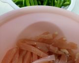 簡単！ピーマンとむね肉の細切り炒め作り方1写真