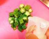 オクラのネバネバそうめん作り方1写真