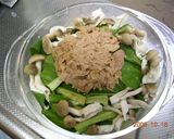 レンジでチ～ン♪ツナ青梗菜作り方2写真