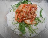 ピリ辛白菜キムチそうめん・茹で卵のせ作り方11写真