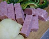 ジャーマンポテトにゴーヤをプラス作り方1写真
