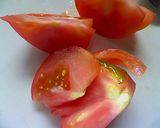 蕎麦と旬のトマトの胡麻たれ作り方1写真