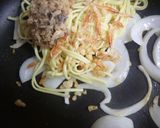 ノルウェー塩サバそぼろ入り・焼きそば作り方2写真