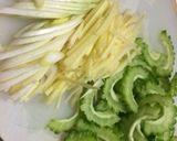 ガッツリ!ゴーヤと牛肉の素麺チャンプル作り方1写真