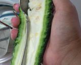 ゴーヤと干しえびのカレー粉のマヨ和え作り方1写真