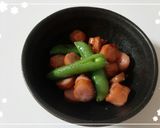 スナップえんどうのガーリック炒め＊*作り方4写真