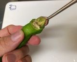 【簡単！調理の技♪】ししとうの種の取り方作り方3写真