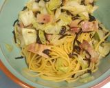 簡単♪塩昆布とベーコンのパスタ作り方3写真
