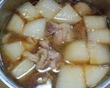 我が家の定番！！しっかり味の鶏大根作り方4写真