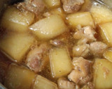 我が家の定番！！しっかり味の鶏大根作り方5写真