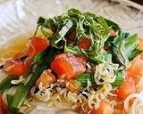 じゃこニラトマトだれのぶっかけそうめん作り方7写真