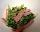 お弁当の隙間に♪ウィニーと豆苗の和え物作り方5写真