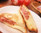 スパムホットサンド♪モーニング。作り方3写真